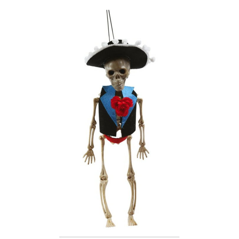 Horror/halloween decoratie skelet/geraamte pop - Day of the Dead man - hangend - 40 cm Top Merken Winkel